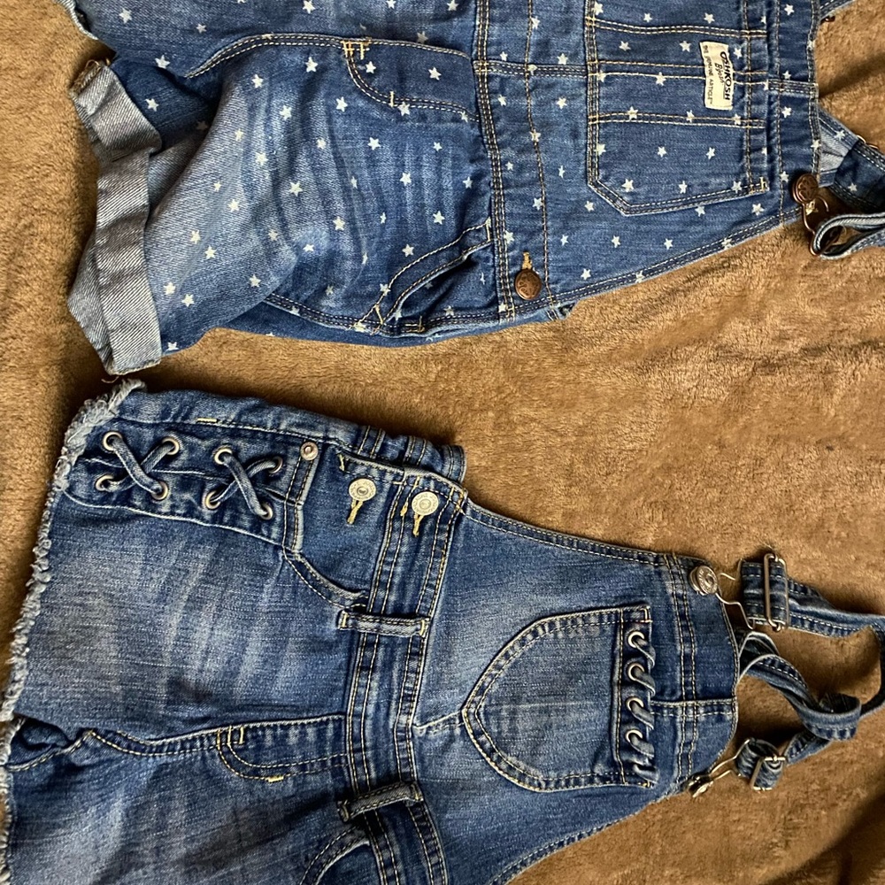 Size 5t summer shorts overalls